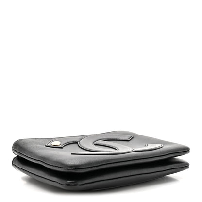 Lambskin CC Mania Waist Belt Bag Black