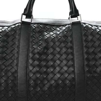 Nappa Intrecciato Weekend Bag Black