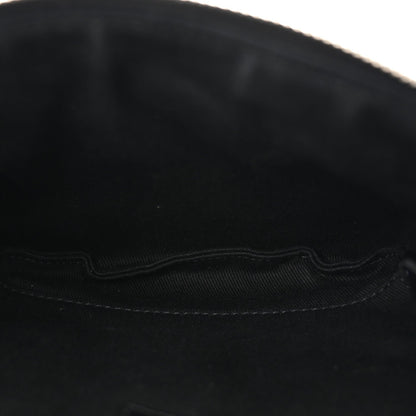 Grained Calfskin Quilted Waist Belt Bag Black