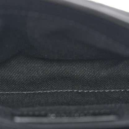 Calfskin Quilted CC Uniform Flap Belt Bag Black