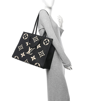 Empreinte Monogram Giant Onthego GM Black Beige