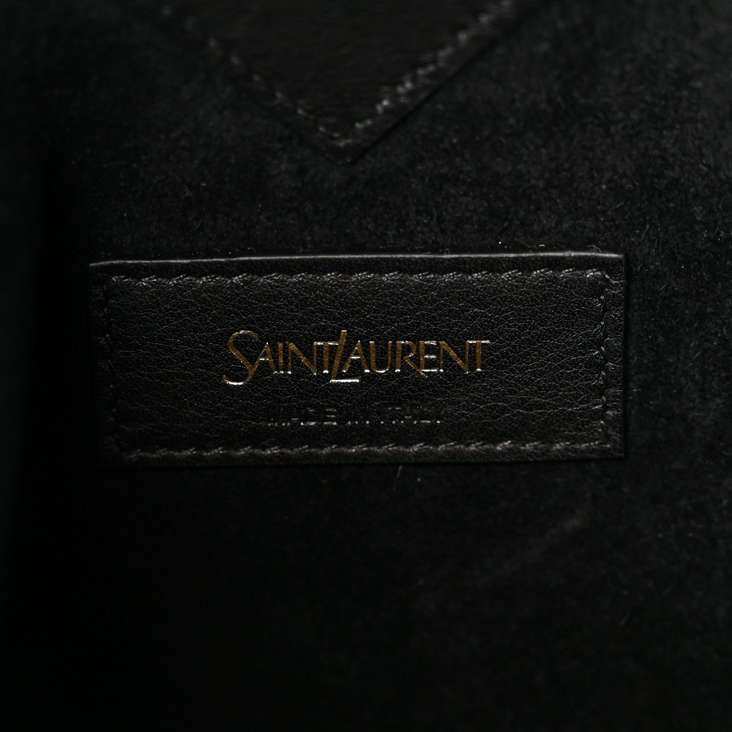 Smooth Calfskin Y Small Bucket Bag Black