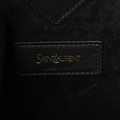 Smooth Calfskin Y Small Bucket Bag Black