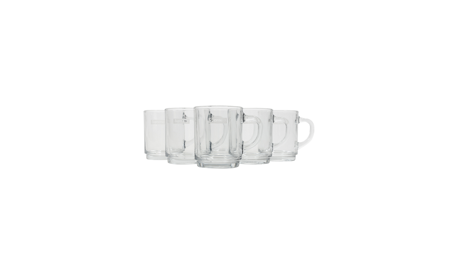 Supreme Duralex Glass Mugs "Clear - Set of 6" SU23158