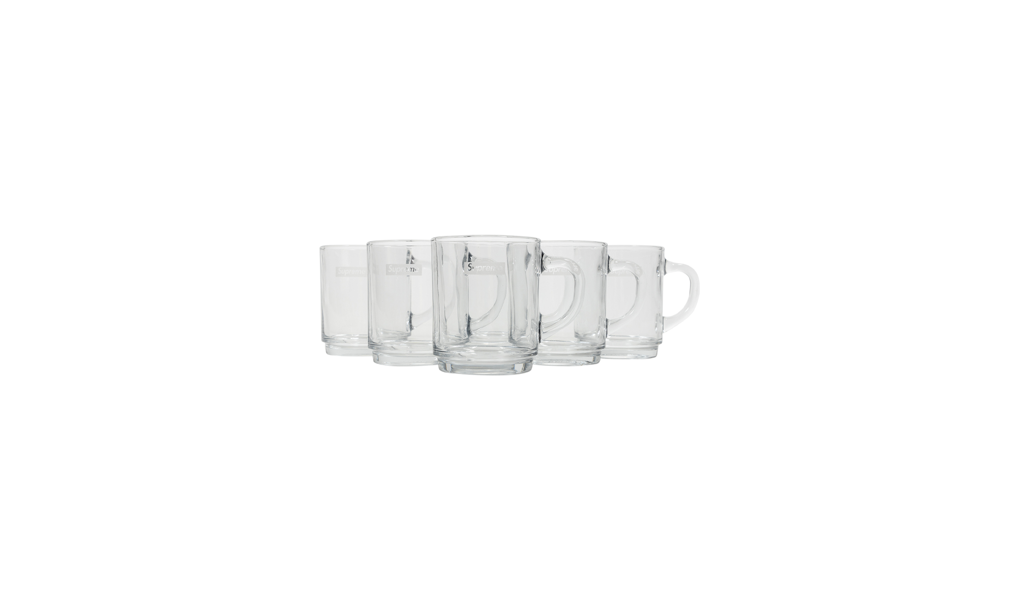 Supreme Duralex Glass Mugs "Clear - Set of 6" SU23158