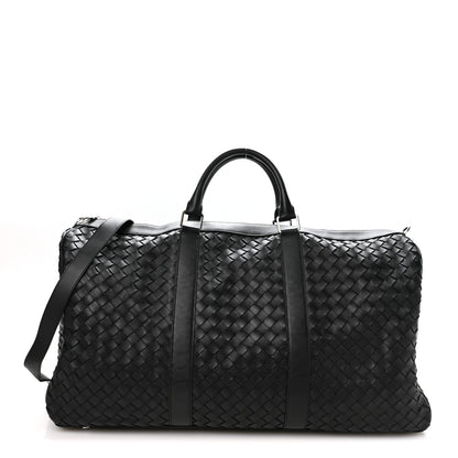 Nappa Intrecciato Weekend Bag Black
