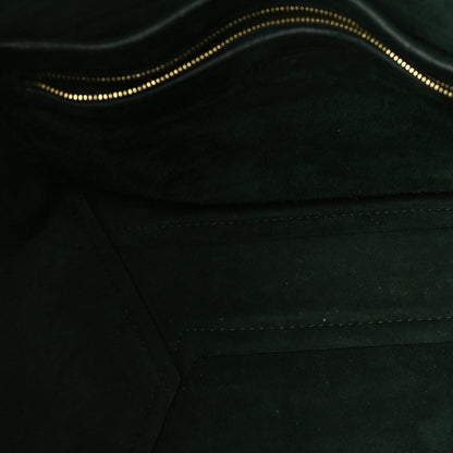 Soft Grained Calfskin Sangle Bucket Bag Amazone