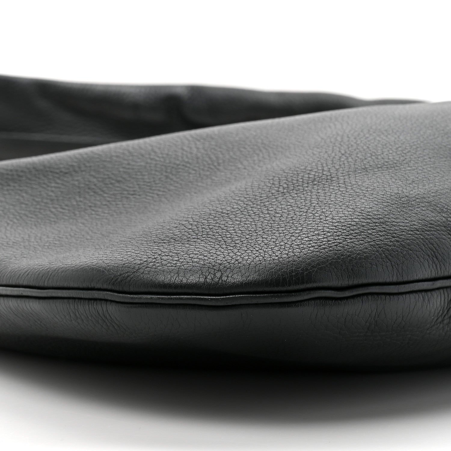 Grained Calfskin Medium Everyday Shoulder Bag Bottle Green