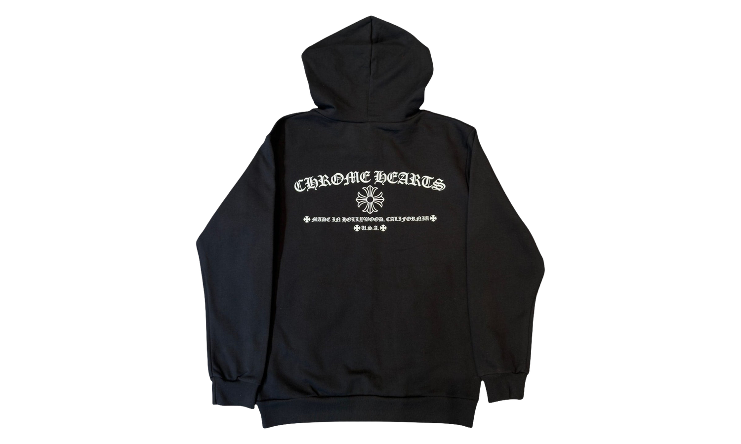 Made In Hollywood Plus Logo Zip Up Hoodie "Black / White" CHRM1621