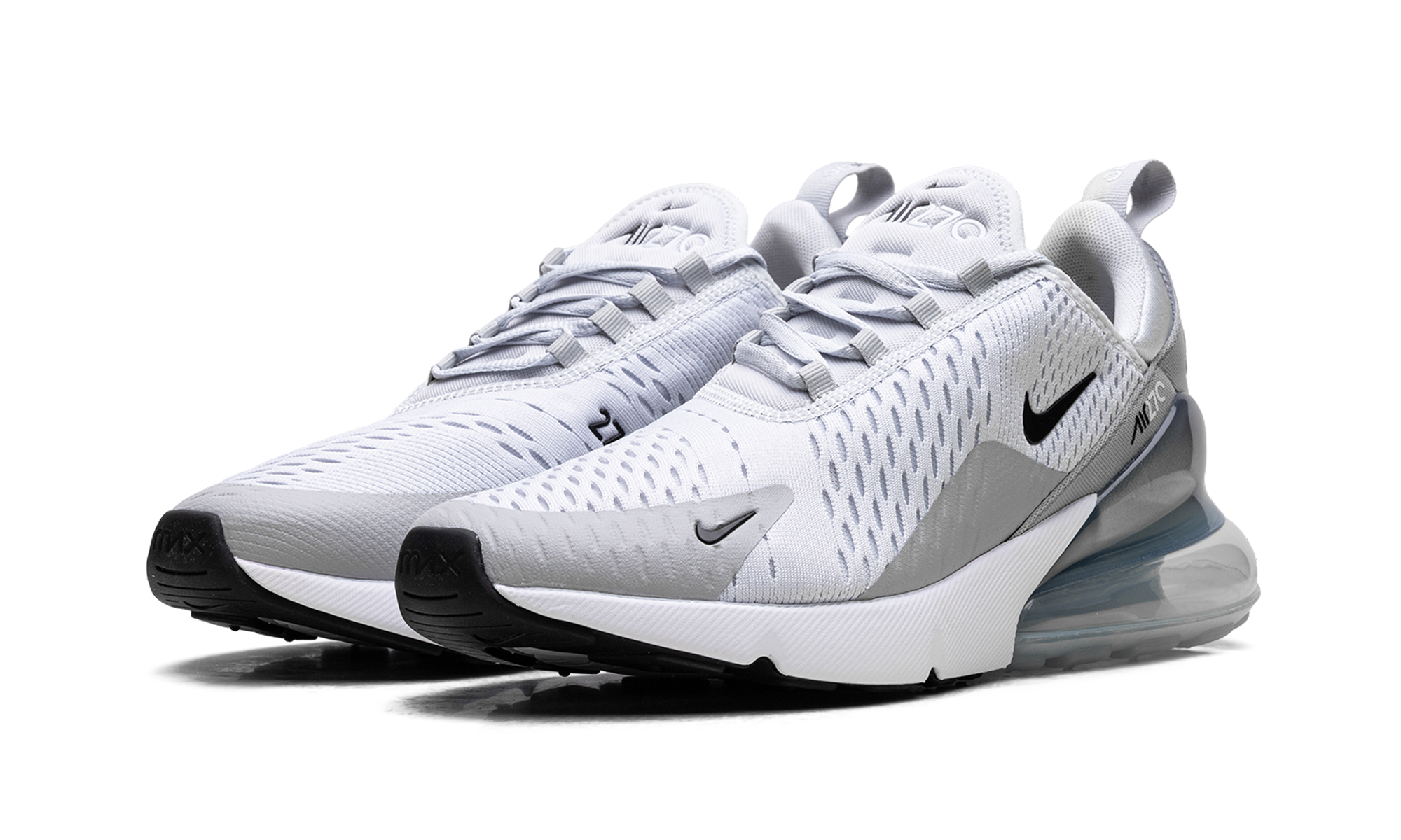 Air Max 270 WMNS "Pure Platinum Light Smoke Grey Metallic Silver Black" AH6789 018