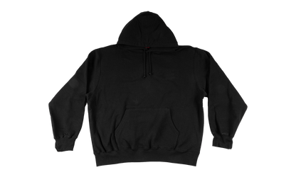 Satin Appliqué Hooded Sweatshirt "SS26 - Black" SU27029