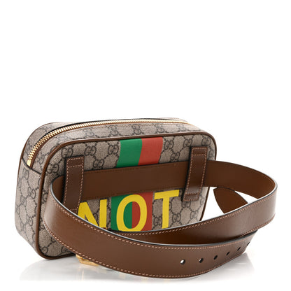 GG Supreme Monogram Azalea Calfskin Fake/Not Small Retro Interlocking G Belt Bag 90 36 Beige Ebony Brown Sugar