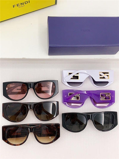 Fendi BAGUETTE FE 40109 I 01A Oval Sunglasses Women&
