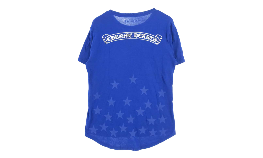 Vertical Logo Graphic Print T-Shirt "Blue" CHRM0823