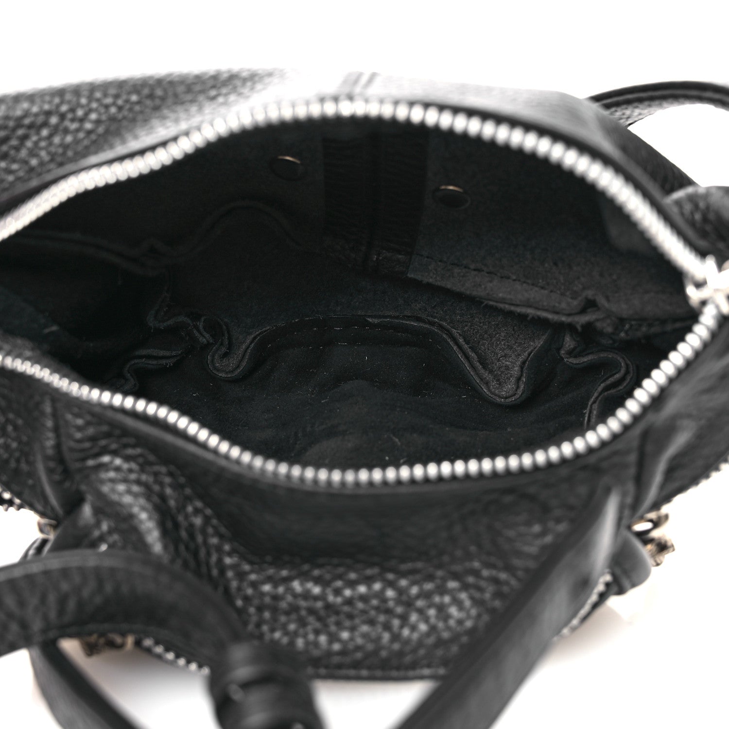 Grained Calfskin Mini Snat Pack Gunslinger Waist Bag Black