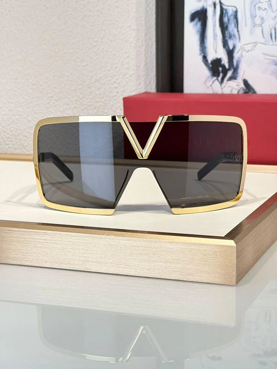 Valentino - V - Romask Iconic Oversized Mask Sunglasses✨