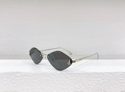 Fendi First FE6082US sunglasses in metal oval shape Women&