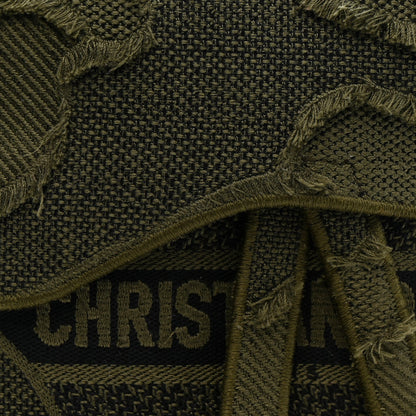 Canvas Embroidered Camouflage Saddle Belt Bag Green