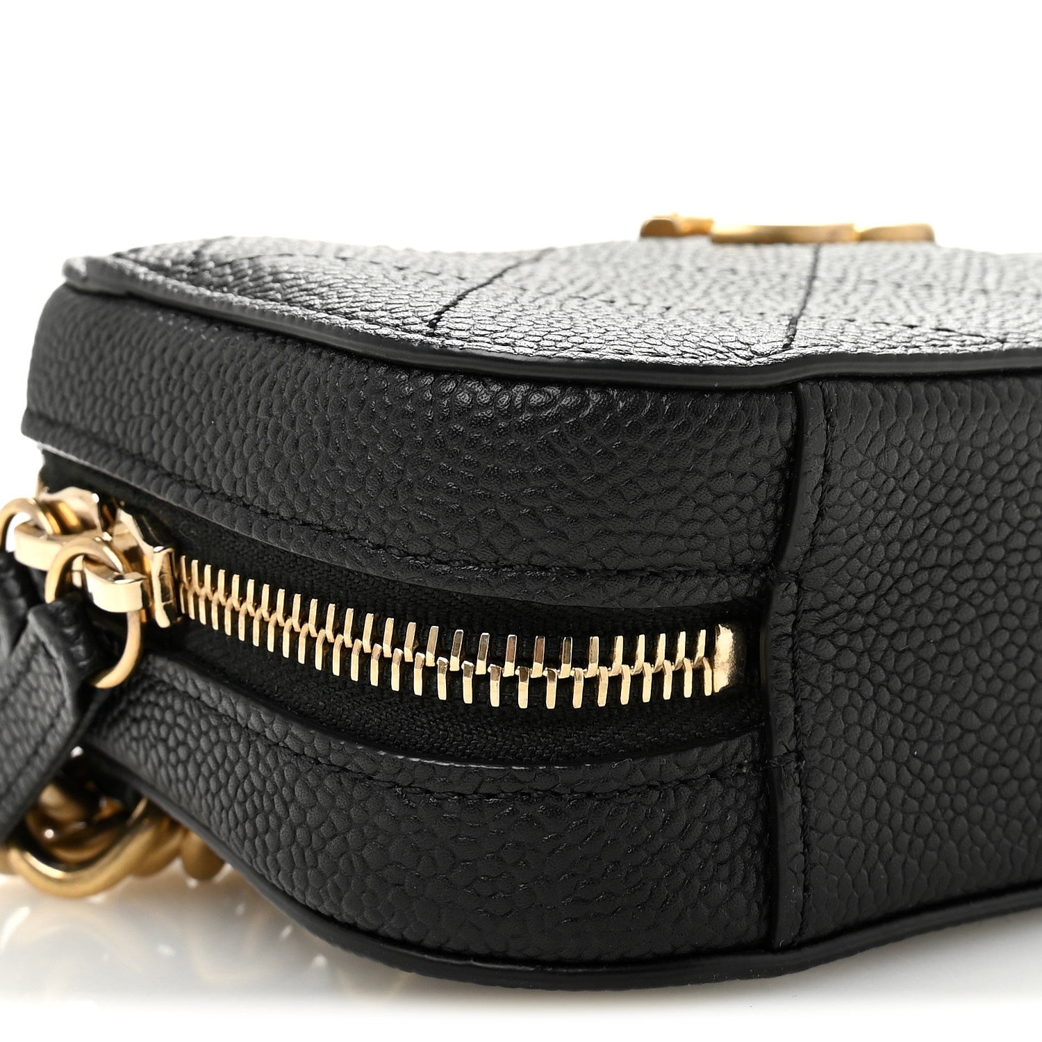 Caviar Quilted Waist Bag Black