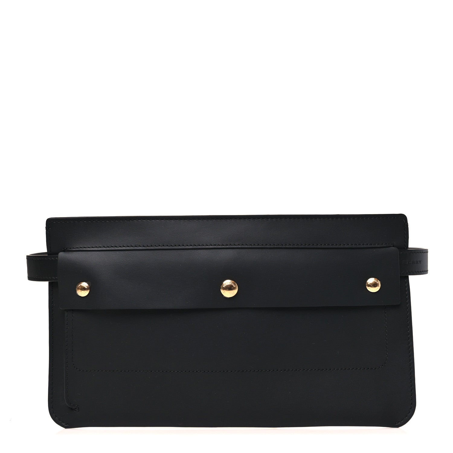 Calfksin Slim Belt Bag Black
