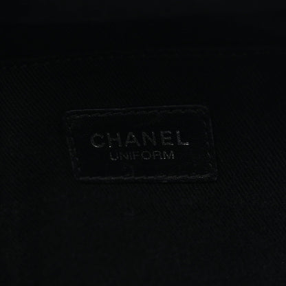 Grained Calfskin Quilted Waist Belt Bag Black