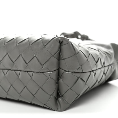 Nappa Intrecciato Dustbag Notte Shoulder Bag Basalt