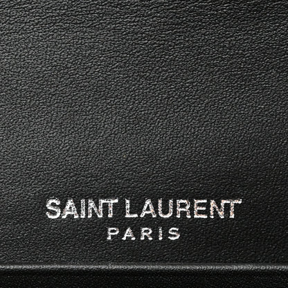Patent Calfskin Matelasse Monogram Vicky Chain Wallet Neon Yellow