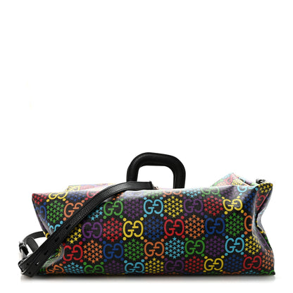 GG Supreme Monogram Psychedelic Duffle Backpack Black Multicolor