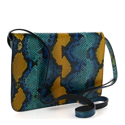 Snakeskin Bright Bit Animalier Medium Shoulder Bag Multicolor