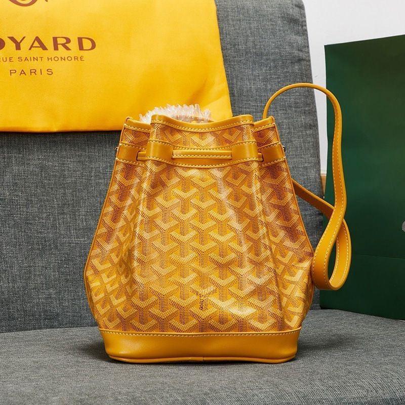 Goyard Petit Flot Bucket Bag In Goyardine Canvas Shoulder Bag ✨