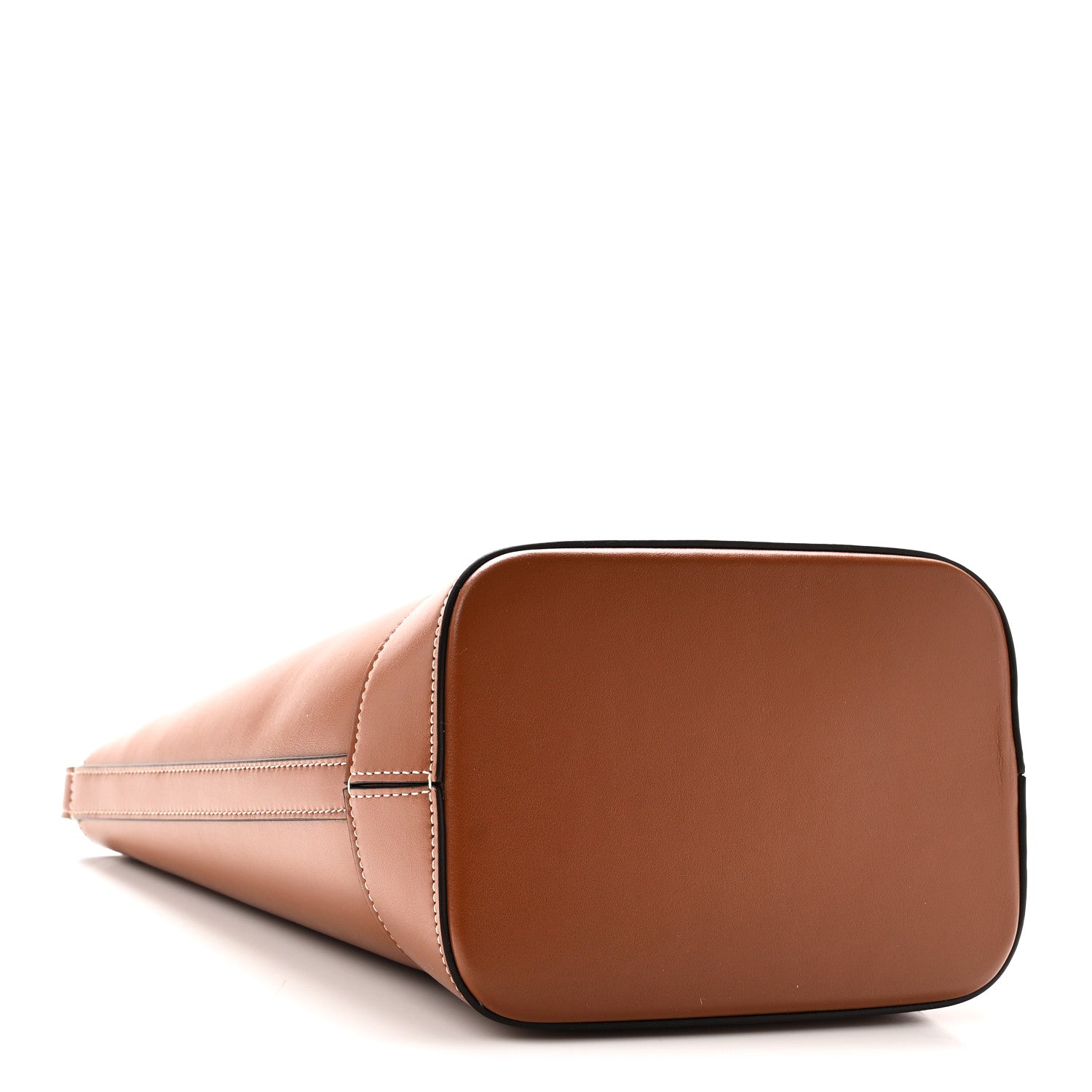 Smooth Calfskin Small Cuir Triomphe Bucket Bag Tan