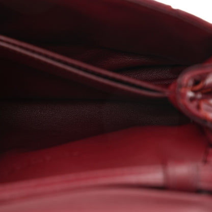 Nappa Intrecciato Mini Crossbody Barolo