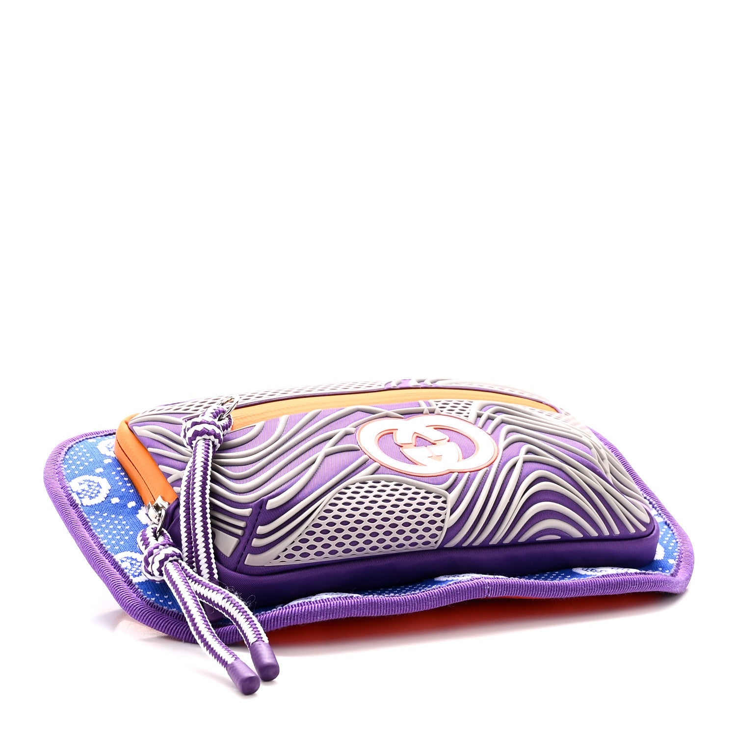 Jersey GG Monogram All Over Sporty Belt Bag Grey White Multicolor