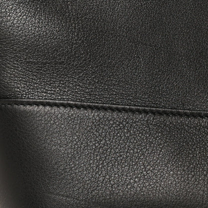 Smooth Calfskin Y Small Bucket Bag Black