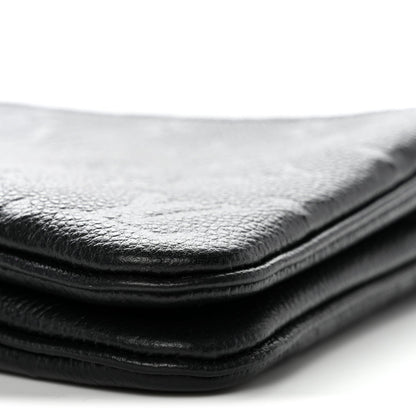 Empreinte Double Zip Pochette Black