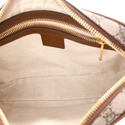 GG Supreme Monogram Azalea Calfskin Fake/Not Small Retro Interlocking G Belt Bag 90 36 Beige Ebony Brown Sugar