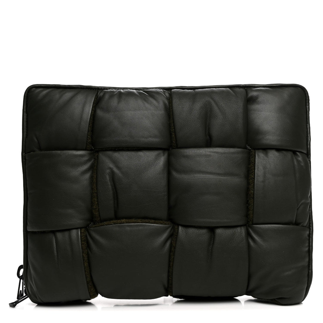 Calfskin Maxi Intrecciato Puffy Laptop Pouch Camping