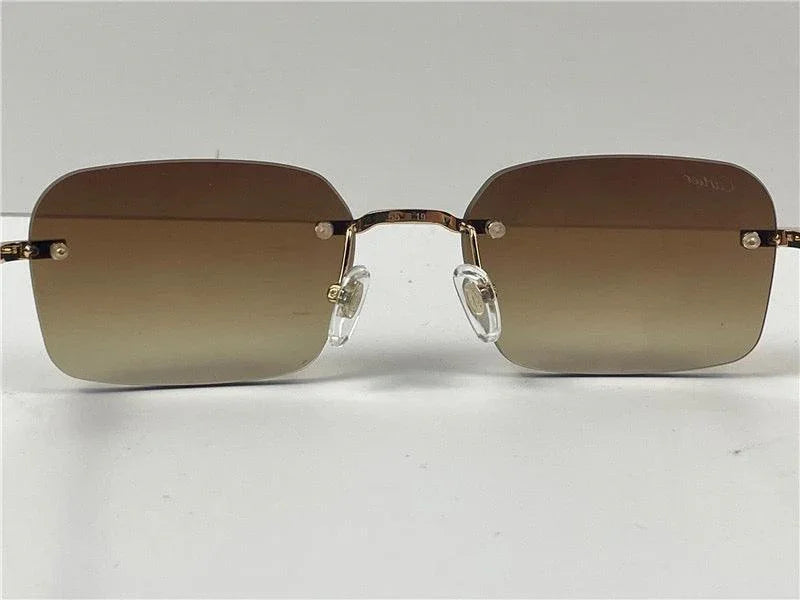 CARTIER  CT0290  Gold-Silver Men's Sunglasses 👑