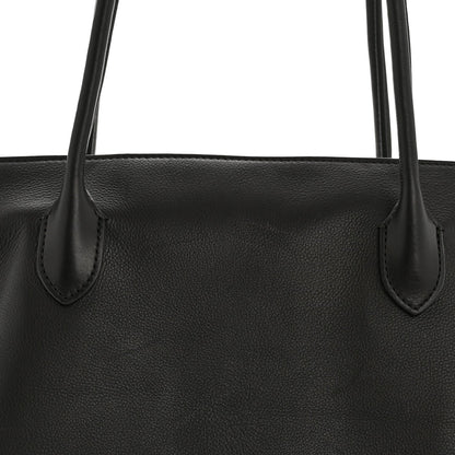 Grained Calfskin Terrasse Bag  Dark Brown