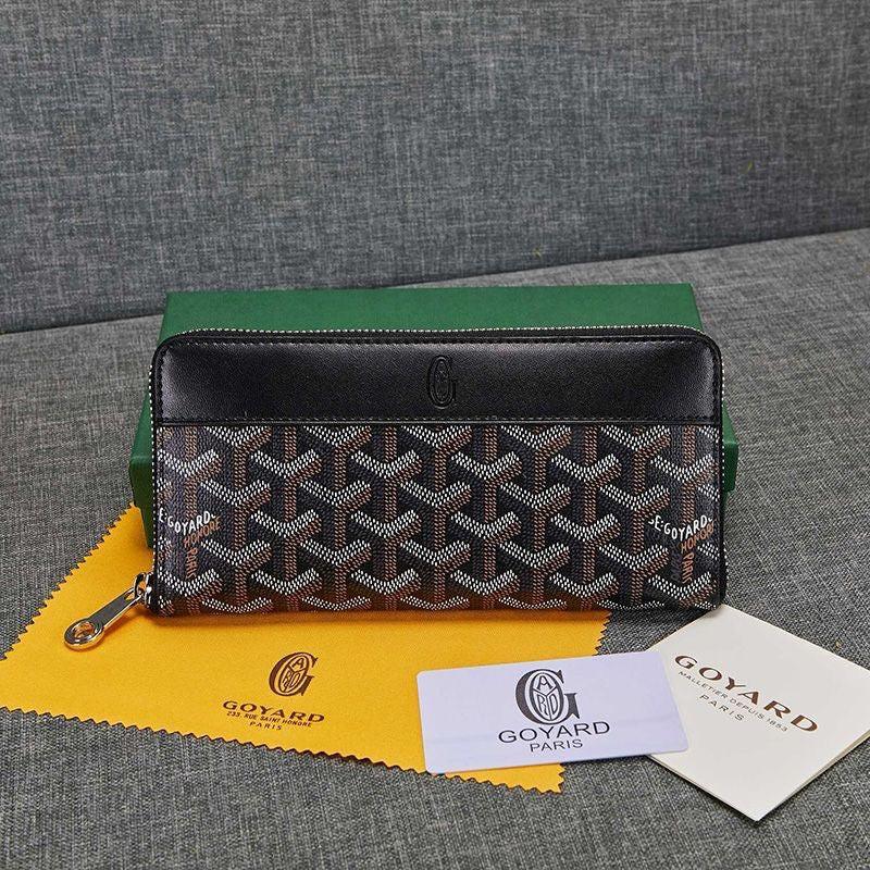 Goyard Matignon GM Zipper Wallet In Goyardine Canvas✨