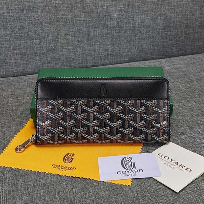 Goyard Matignon GM Zipper Wallet In Goyardine Canvas✨