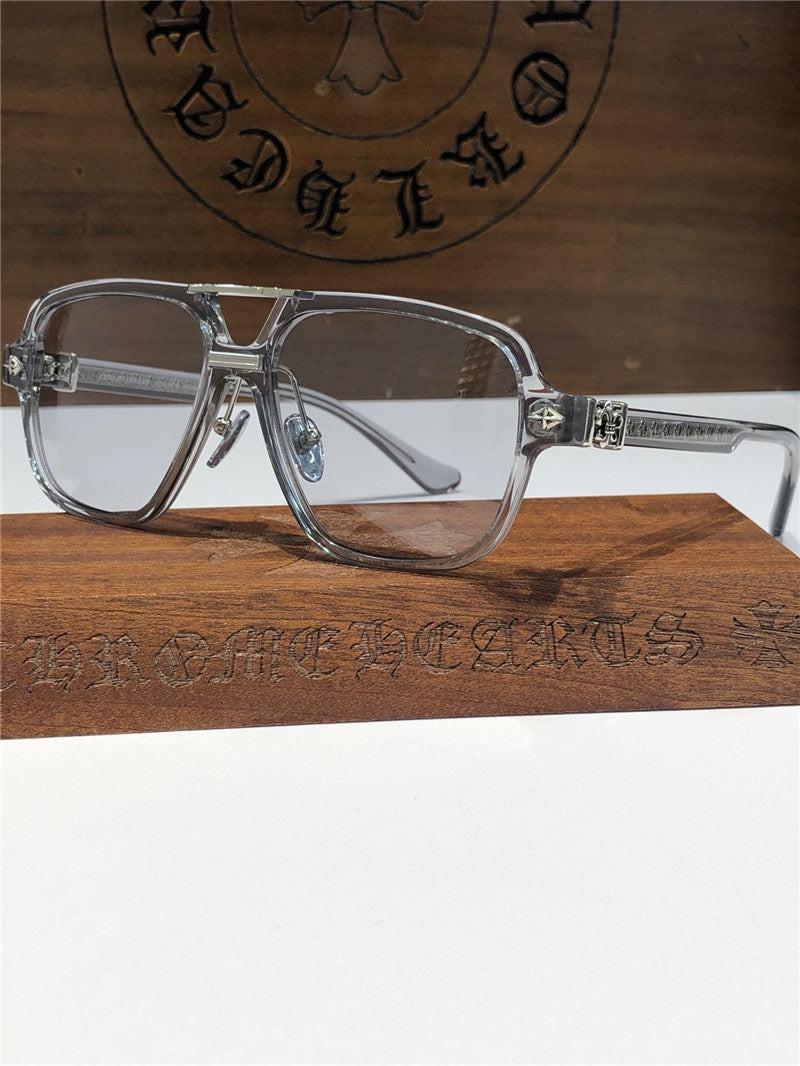 Chrome Hearts Sunglasses 8193 Black-Clear-Silver ✨