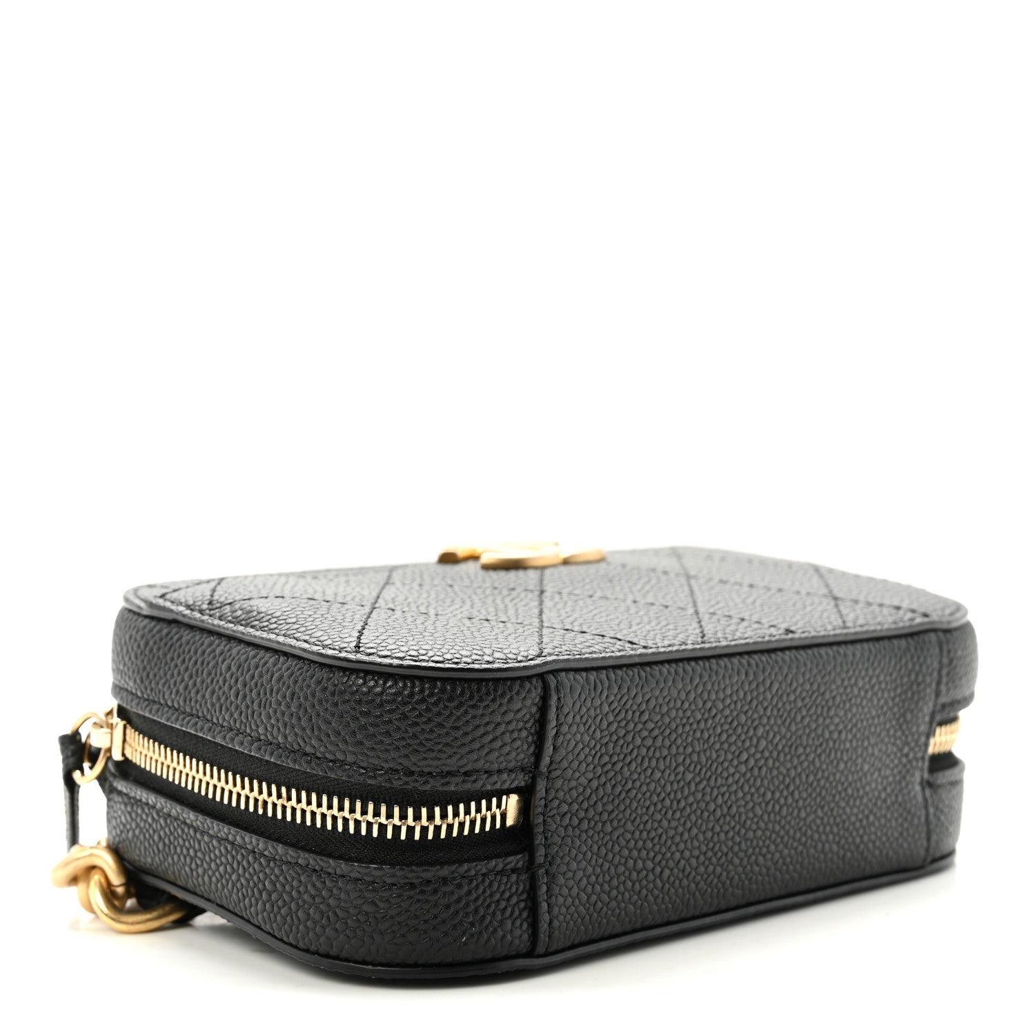 Caviar Quilted Waist Bag Black
