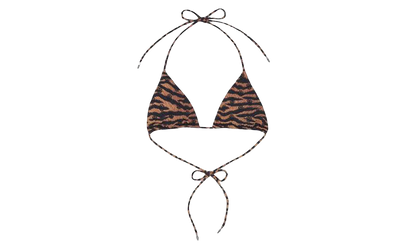 X DIB Orange Tiger Bikini top "Brown" CHRM1084