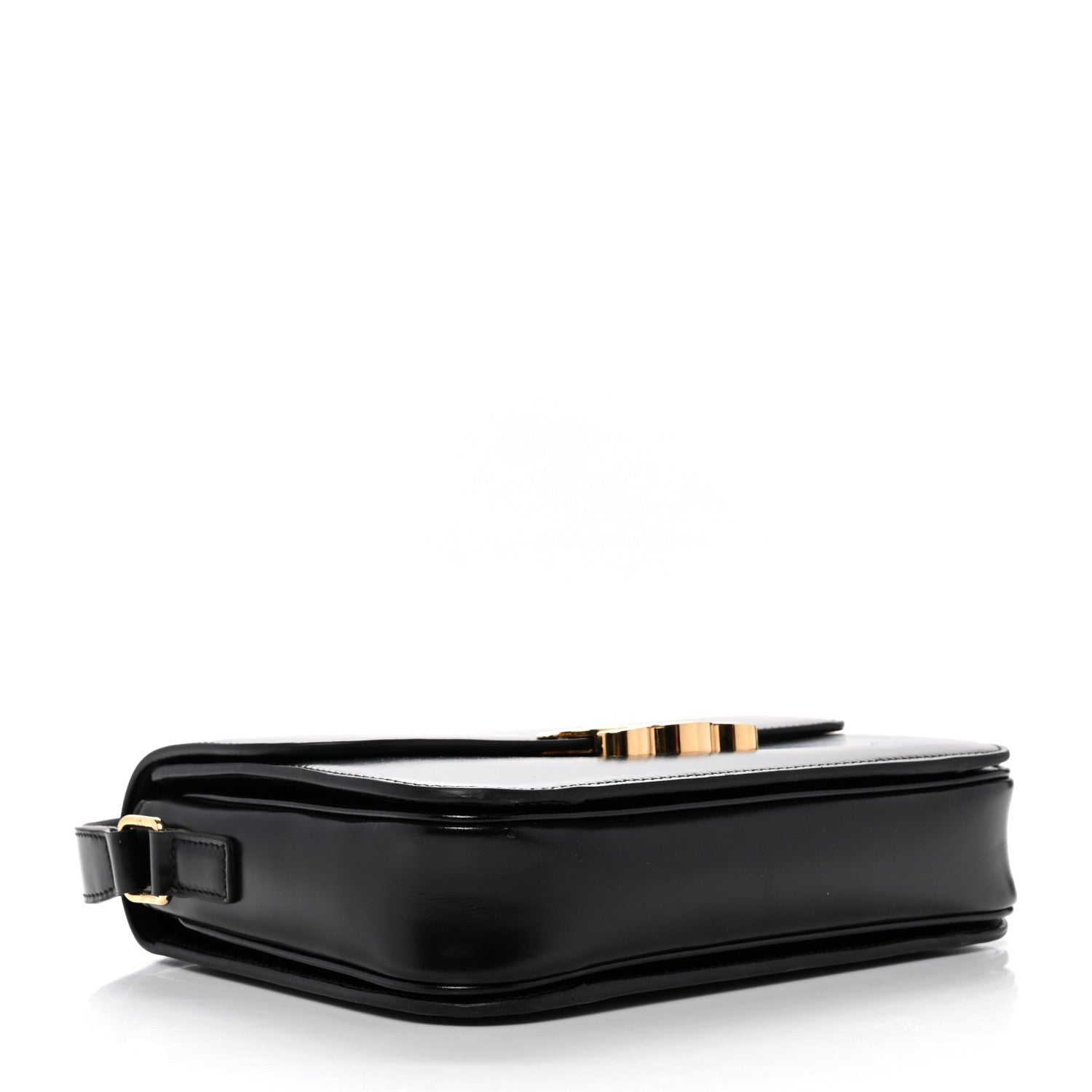 Shiny Calfskin Medium Triomphe Black