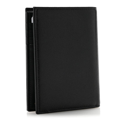 Caviar Timeless Passport Holder Black