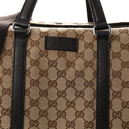 Monogram Dollar Calfskin Boston Duffle Bag Beige Ebony Testa di Moro Marrone Scuro