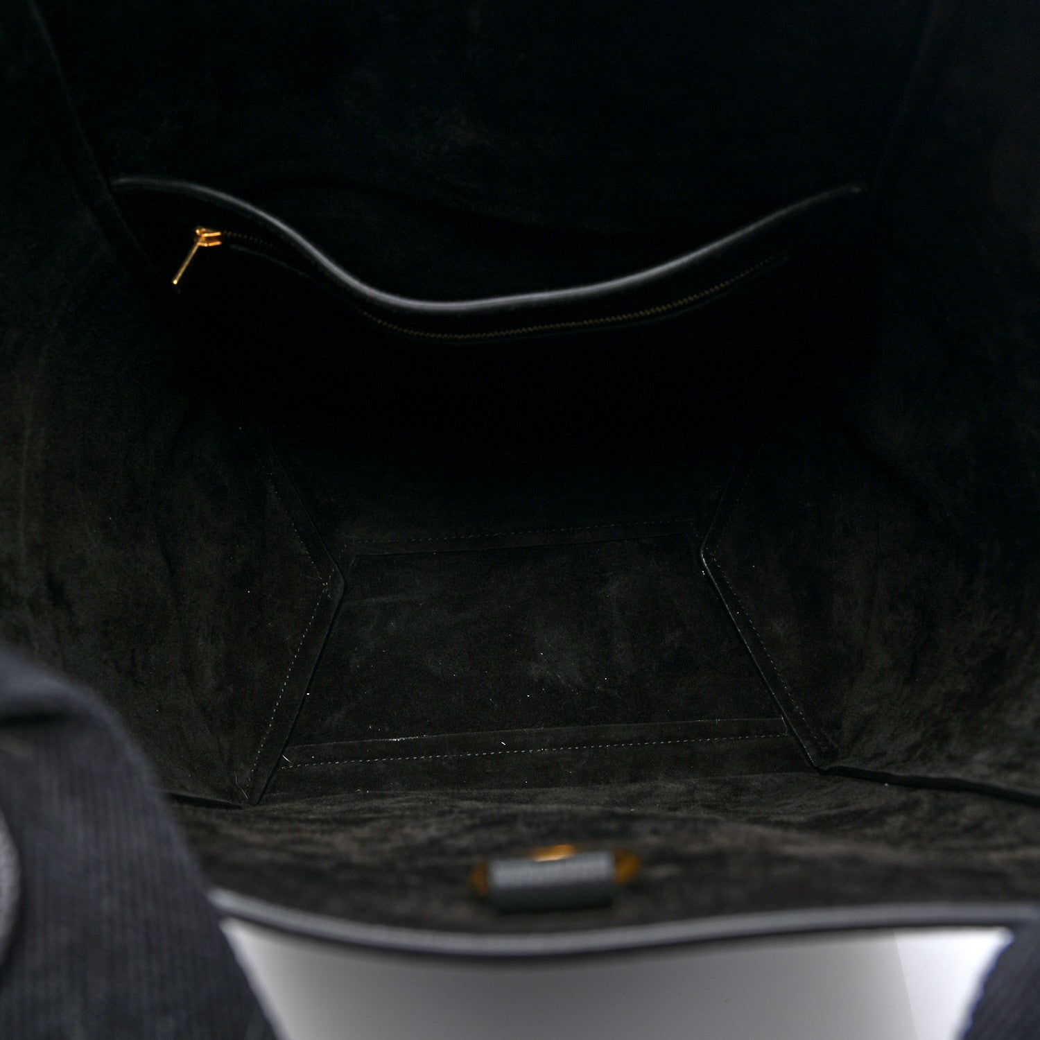 Soft Grained Calfskin Sangle Bucket Bag Black