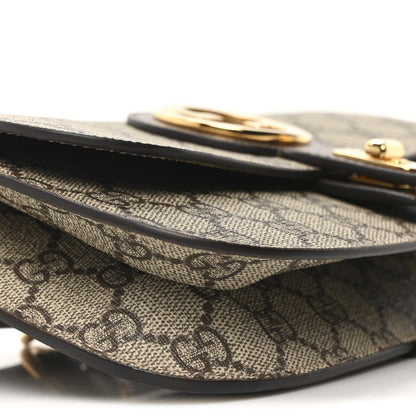GG Supreme Monogram Textured Dollar Calfskin Blondie Belt Bag Beige Ebony New Acero