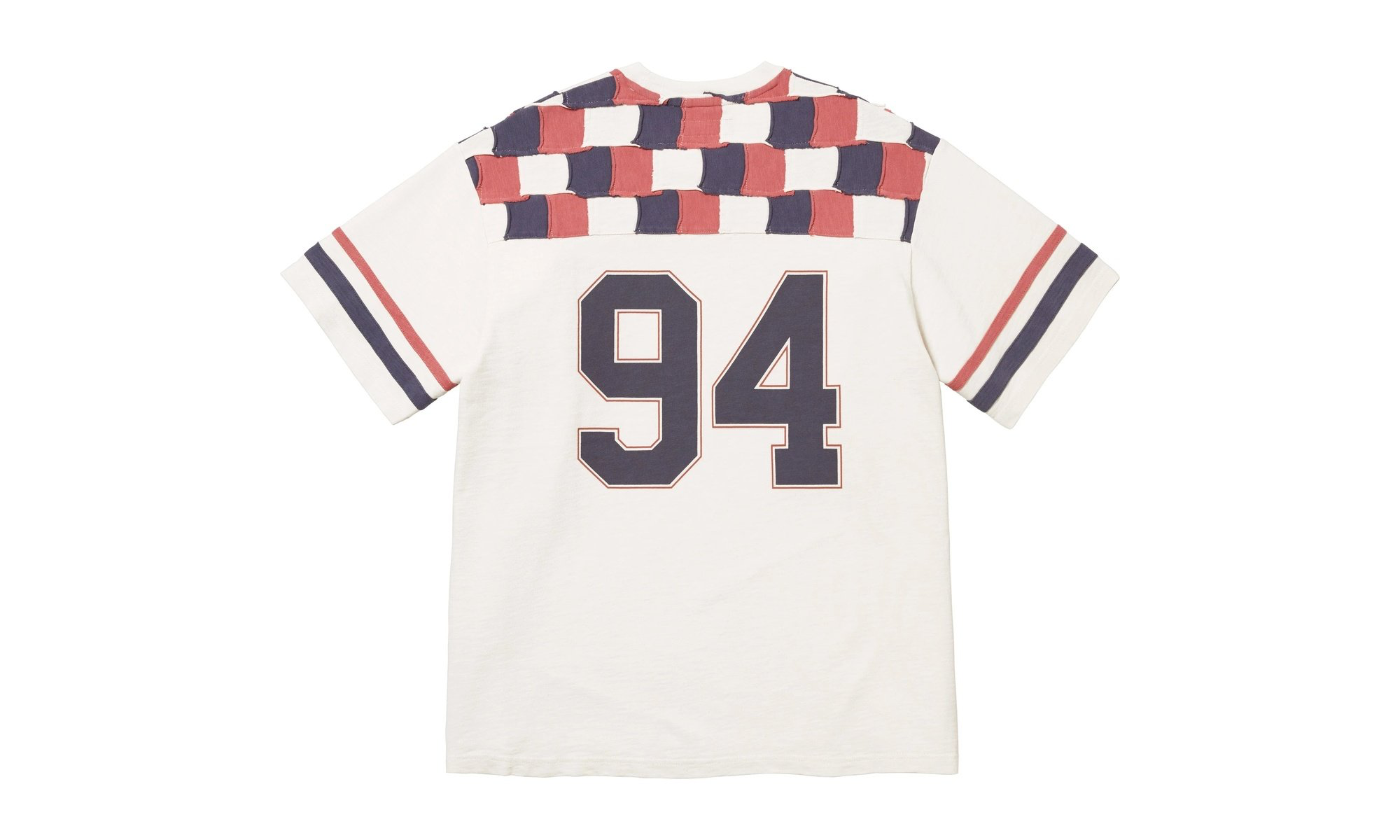 Patchwork Yoke Football Top "FW24 - Stone" SU25755